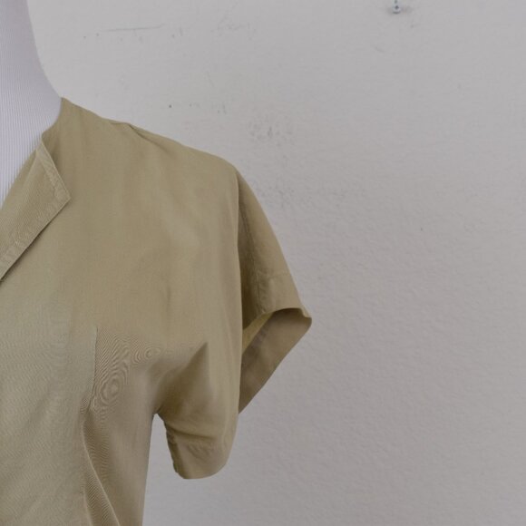 Vintage 90s Fitted Rayon Blouse by KENAR size 6 - Picture 6 of 11